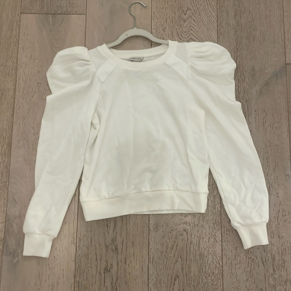 Habitual White Puffed Sleeve Top